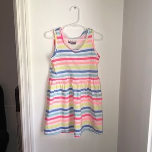 Kids rainbow striped dress